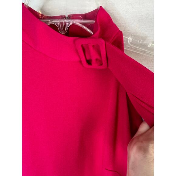 Vince Camuto Buckle halter crepe shift dress, fuchsia, size 0, NWT - Picture 6 of 13